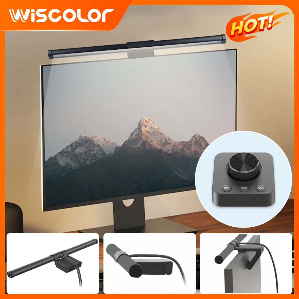 Desk Setup No Monitor - Dekoracja monitora z listwą świetlną RGB,