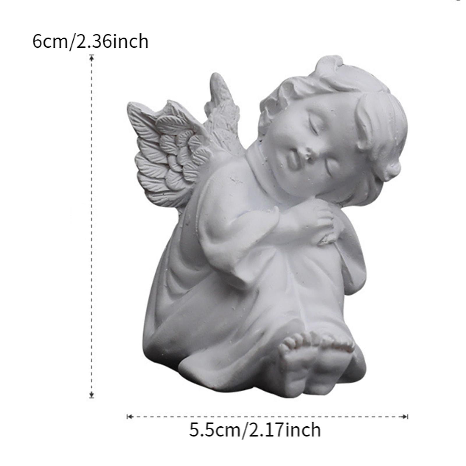 Desk Setup Bedroom - Figurka wróżki modlącej się, nowoczesna rzeźba