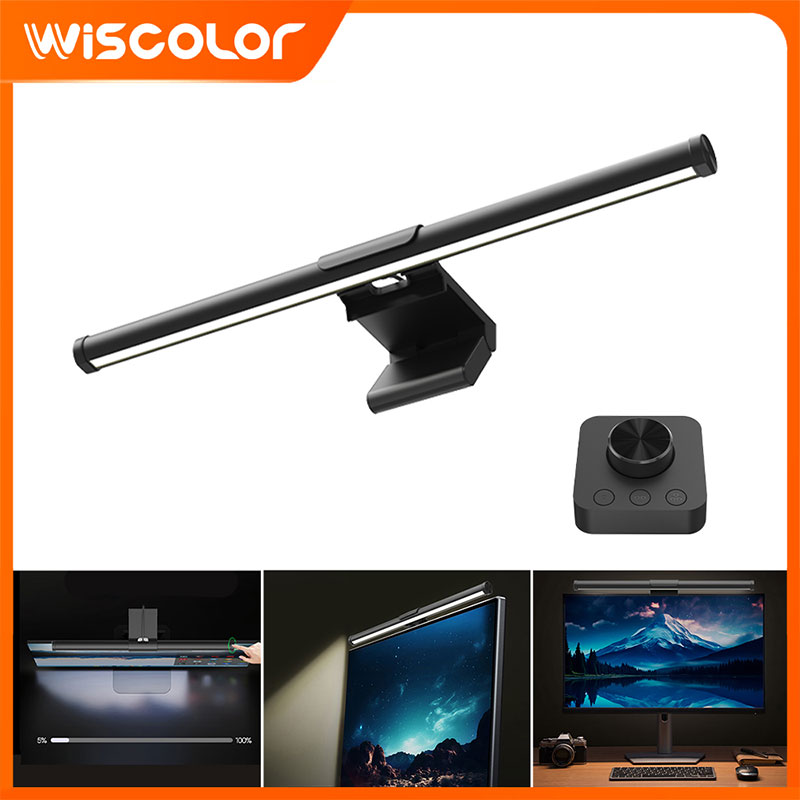 Desk Setup No Monitor - Monitor z listwą świetlną LED, regulacja