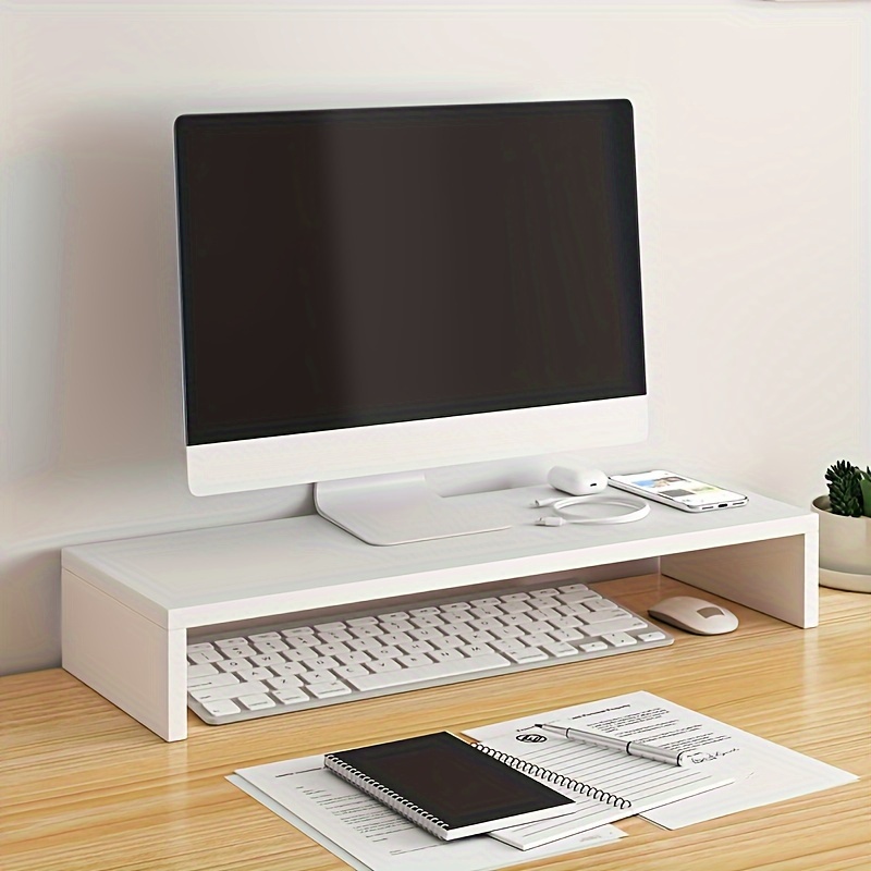 Monitor Riser Wood - Przestronny drewniany stojak na monitor Podnoszony