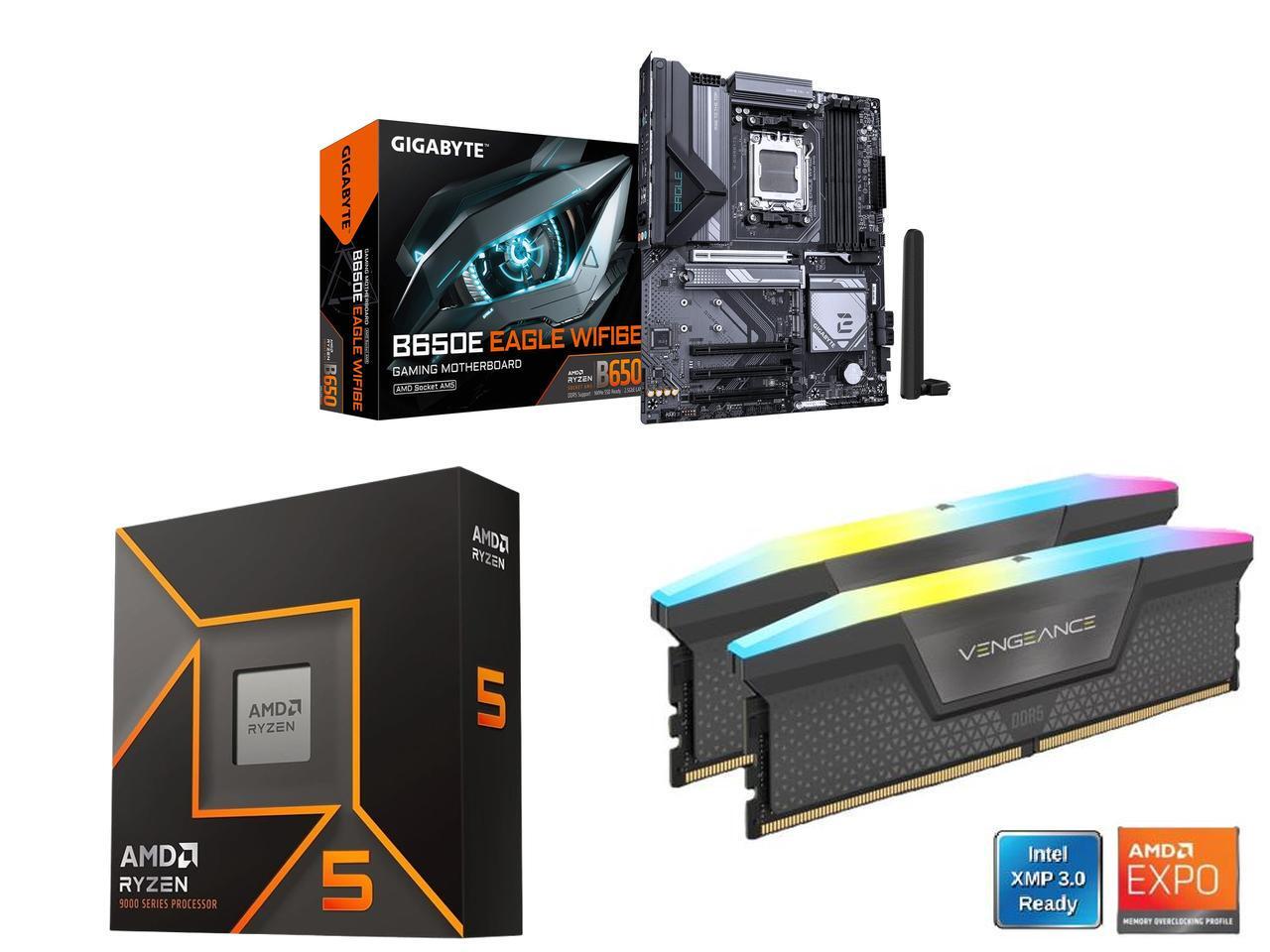 Corsair Ram Vengeance 16Gb - Płyta główna GIGABYTE B650E EAGLE WIFI6E
