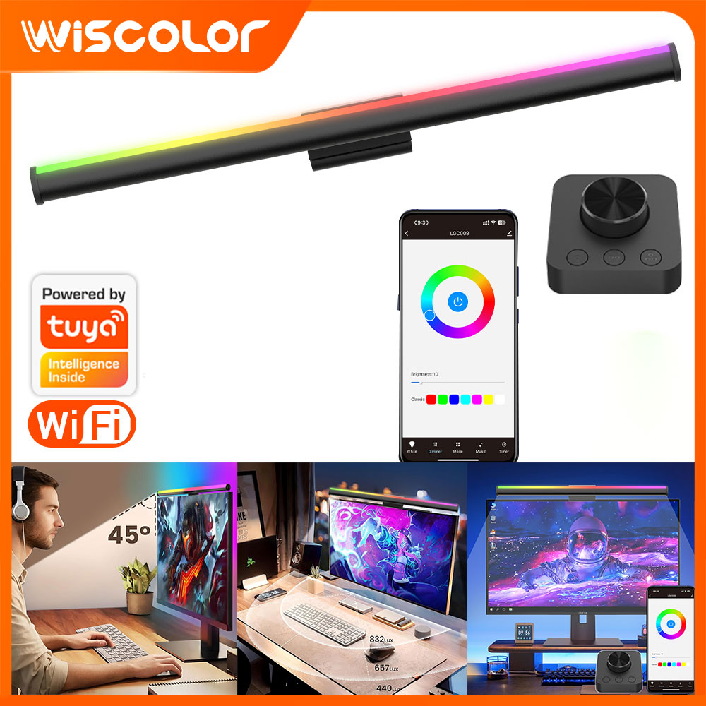 Desk Setup On Bed - Listwa świetlna RGB do monitora, LED