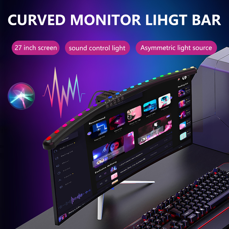 Światło LED RGBIC do monitora, – Desk Setup No Monitor recenzja i cena