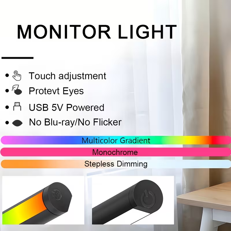 Listwa świetlna LED do monitor – Desk Setup No Monitor recenzja i cena
