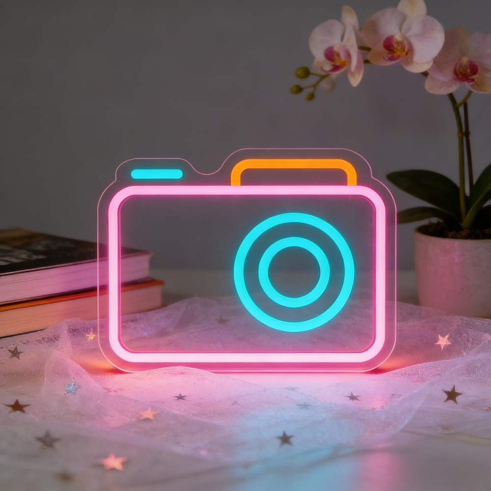 Neonowy znak LED z motywem apa – Desk Setup Photography recenzja i cena