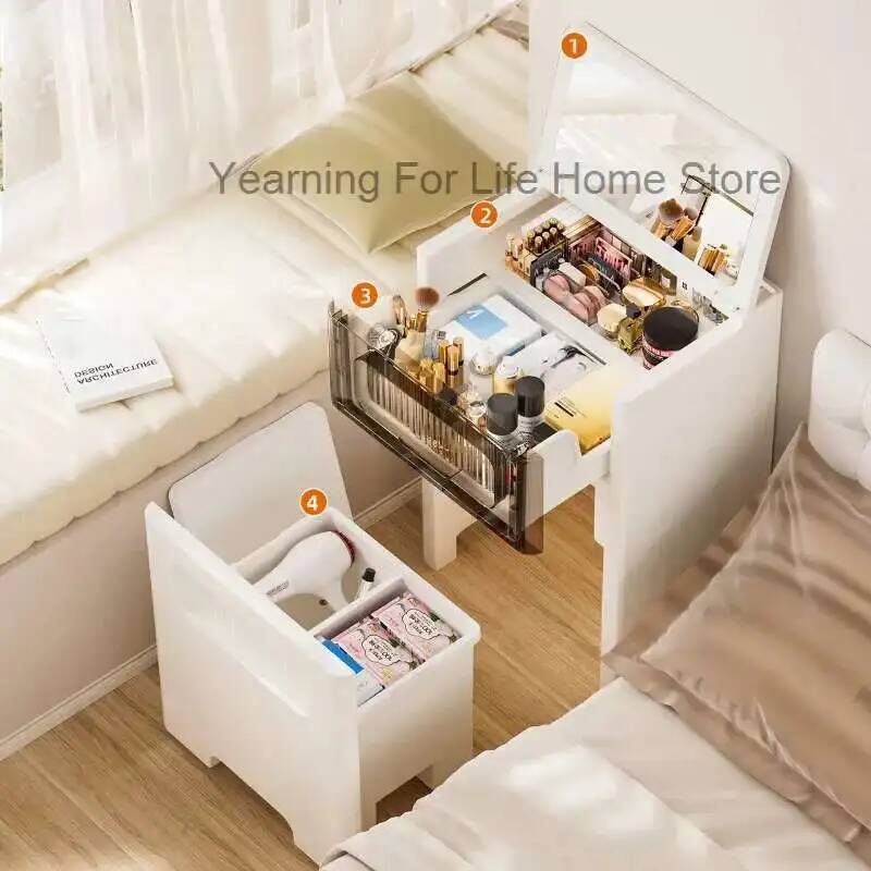 Toaletka z lustrem 3 w 1, mała – Desk Setup Bedroom recenzja i cena