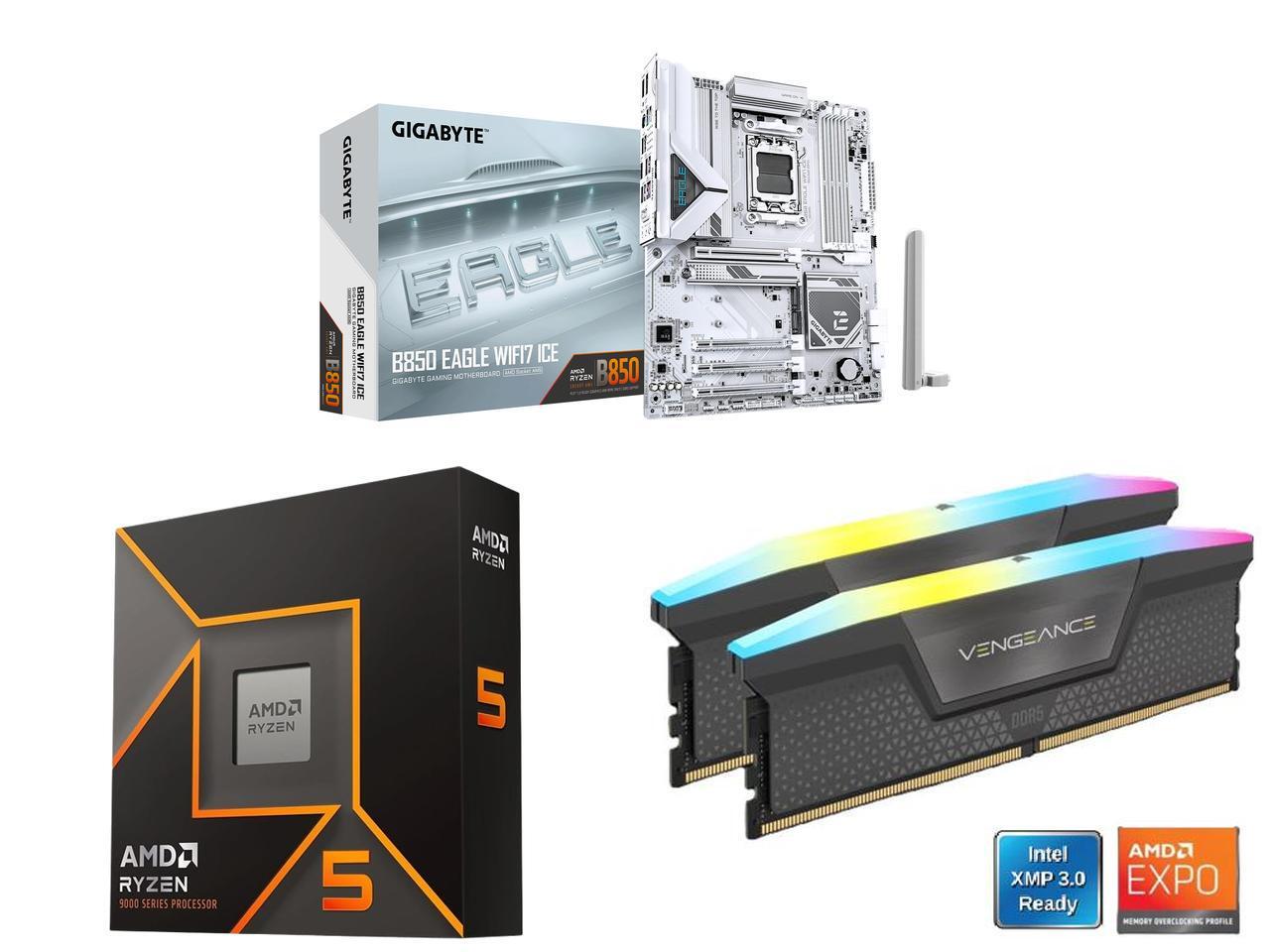 Płyta główna GIGABYTE B850 EAG – Corsair Ram Vengeance 16Gb recenzja i cena