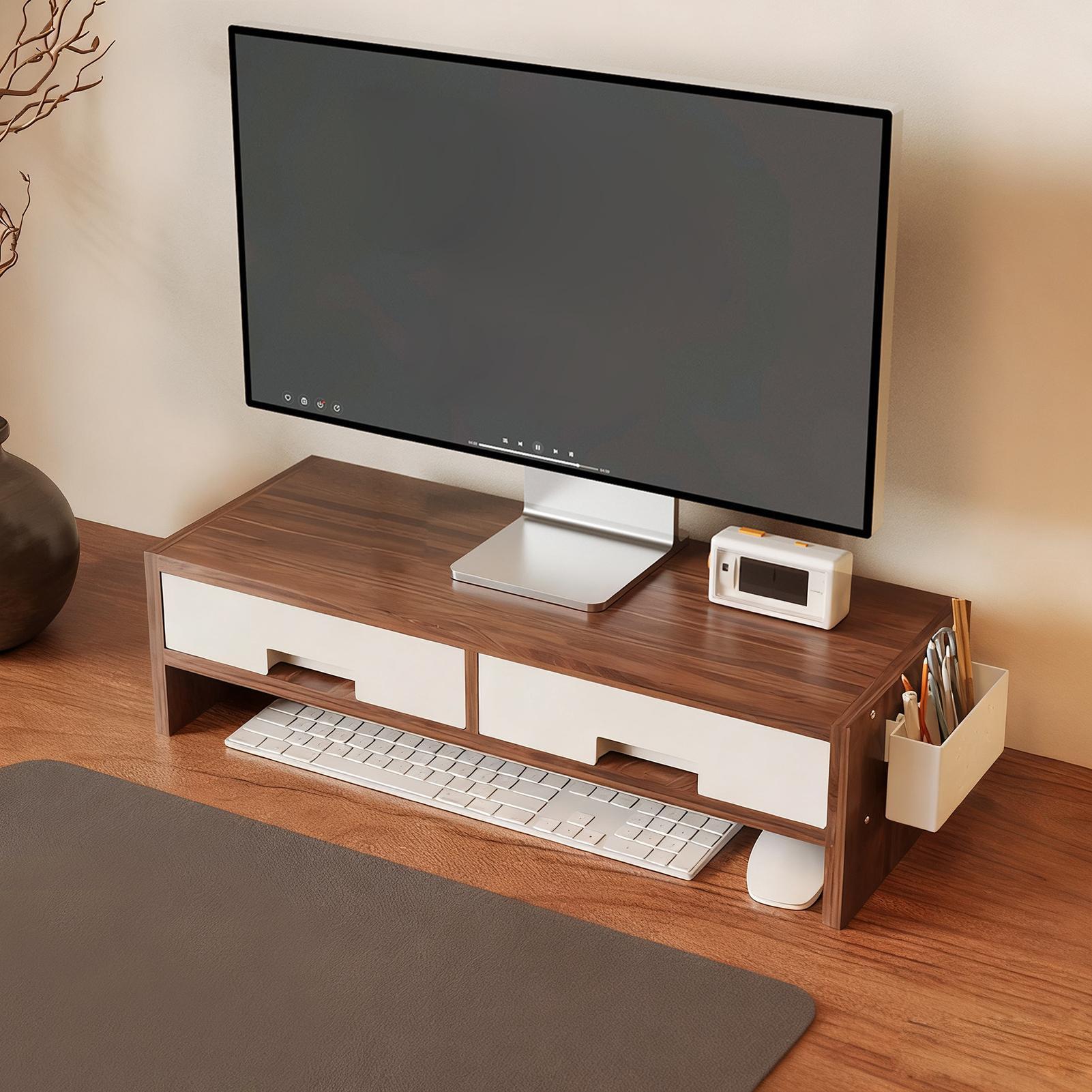 Podstawka pod monitor z podwój – Monitor Riser Wood recenzja i cena