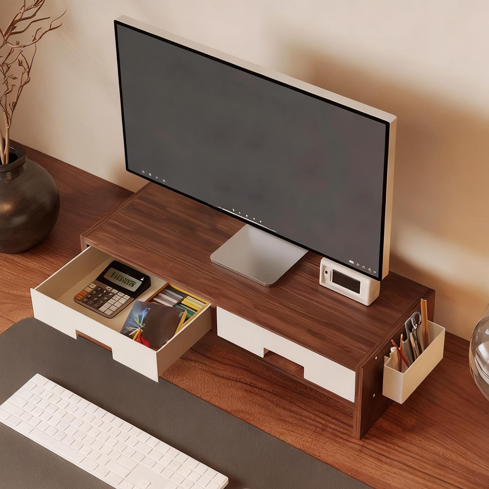 Podstawka pod monitor z podwój – Monitor Riser Wood recenzja i cena