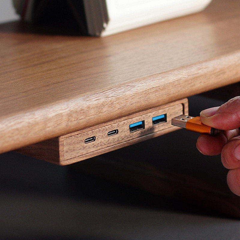 Hub USB 3.2 z samoprzylepnym m – Monitor Riser Wood recenzja i cena