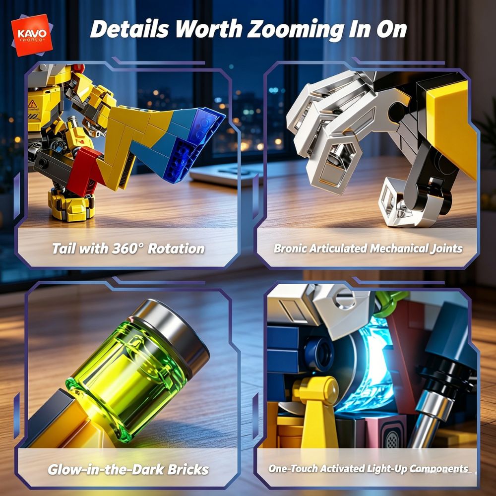 KAVOWORLD 1505 elementów Mecha – Desk Setup Dorm recenzja i cena