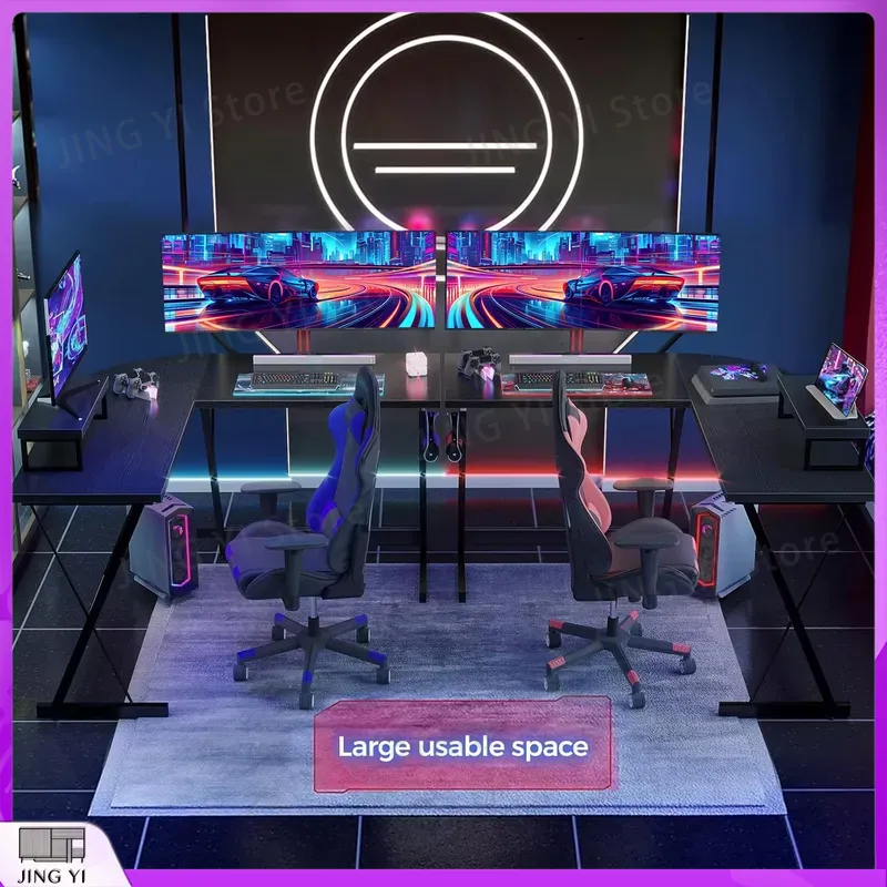 Biurko gamingowe w kształcie l – Desk Setup No Monitor recenzja i cena