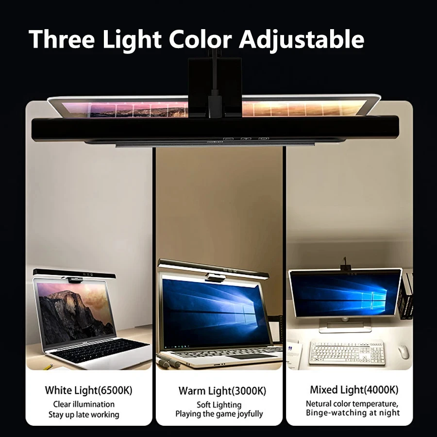 Lampa LED na monitor 33cm 50cm – Desk Setup No Monitor recenzja i cena